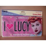 I Love Lucy License Plate #03 America's Favorite Red Head!